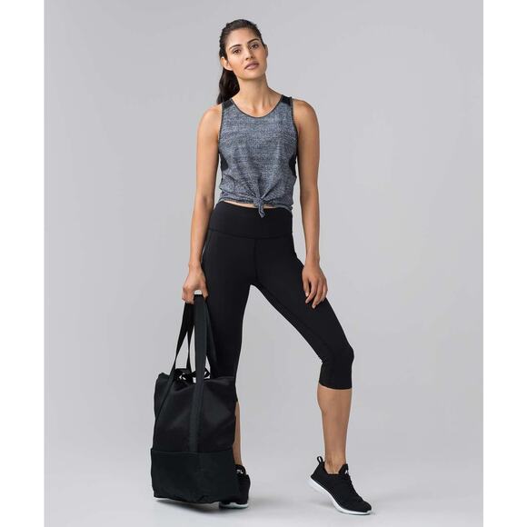 LULULEMON Sculpt Tank II Sz 2 Salt Alpine White Black / Black - Picture 4 of 8